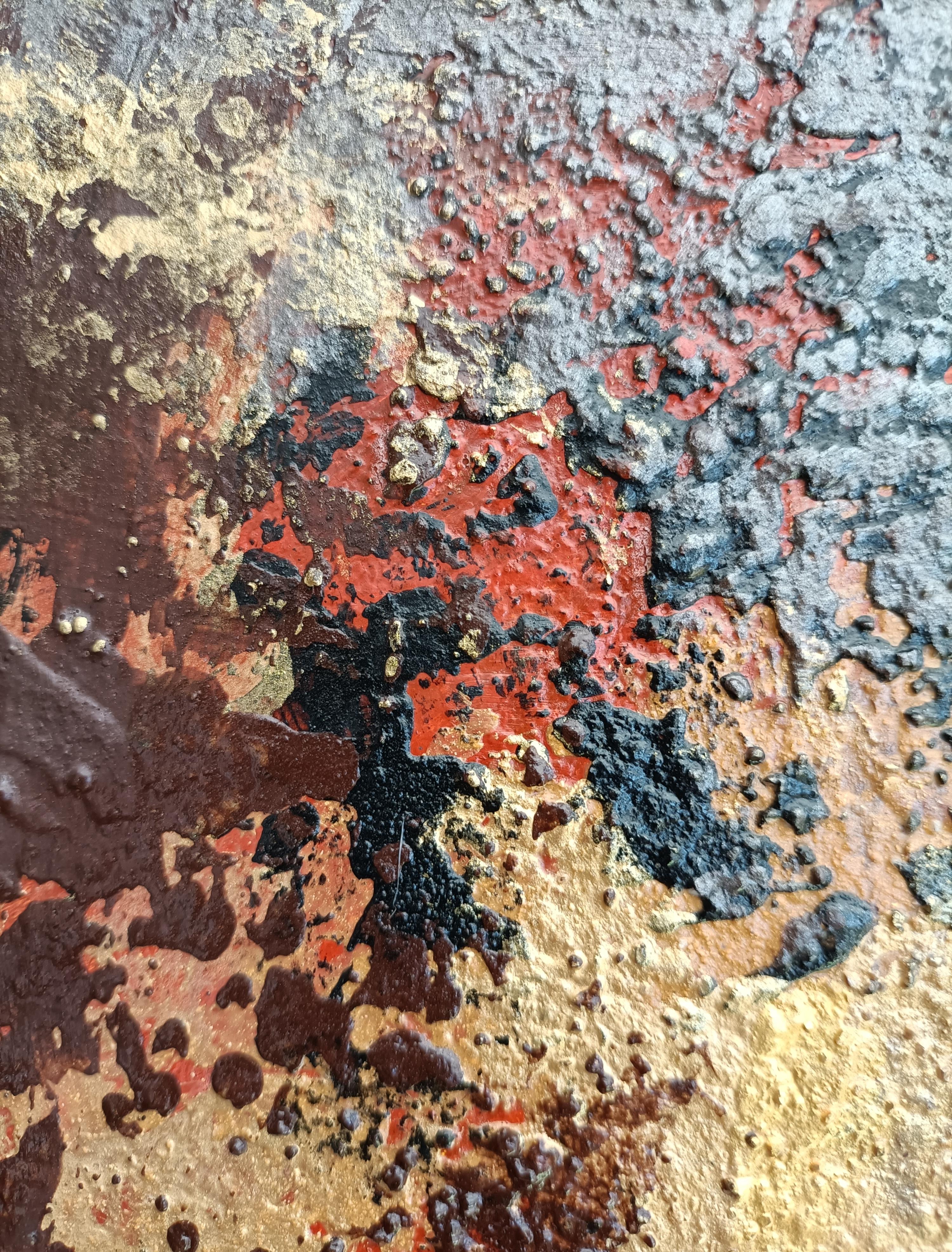 Arte contemporáneo francés de Christiane Hess - Terre Originelle en venta 1
