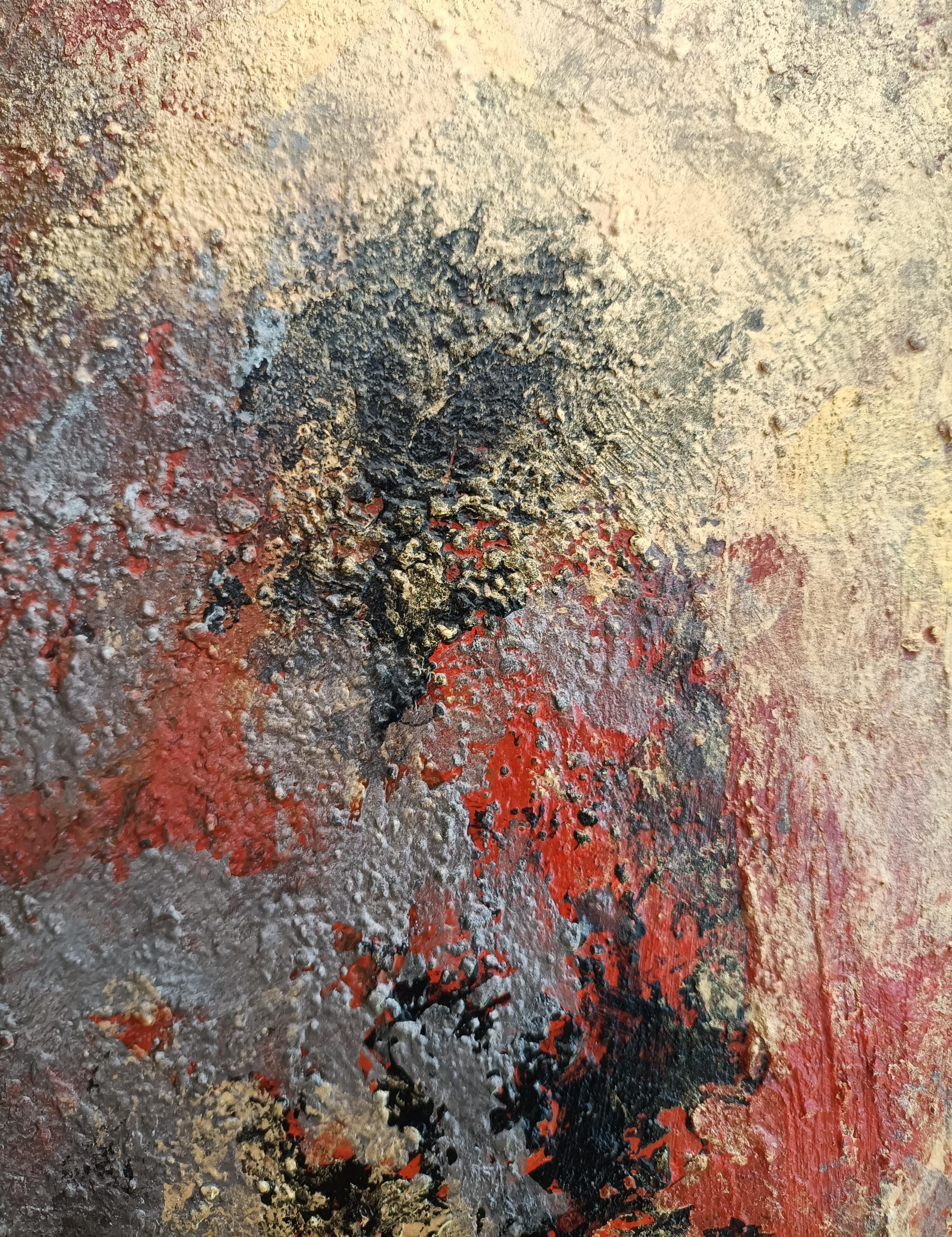 Arte contemporáneo francés de Christiane Hess - Terre Originelle en venta 2