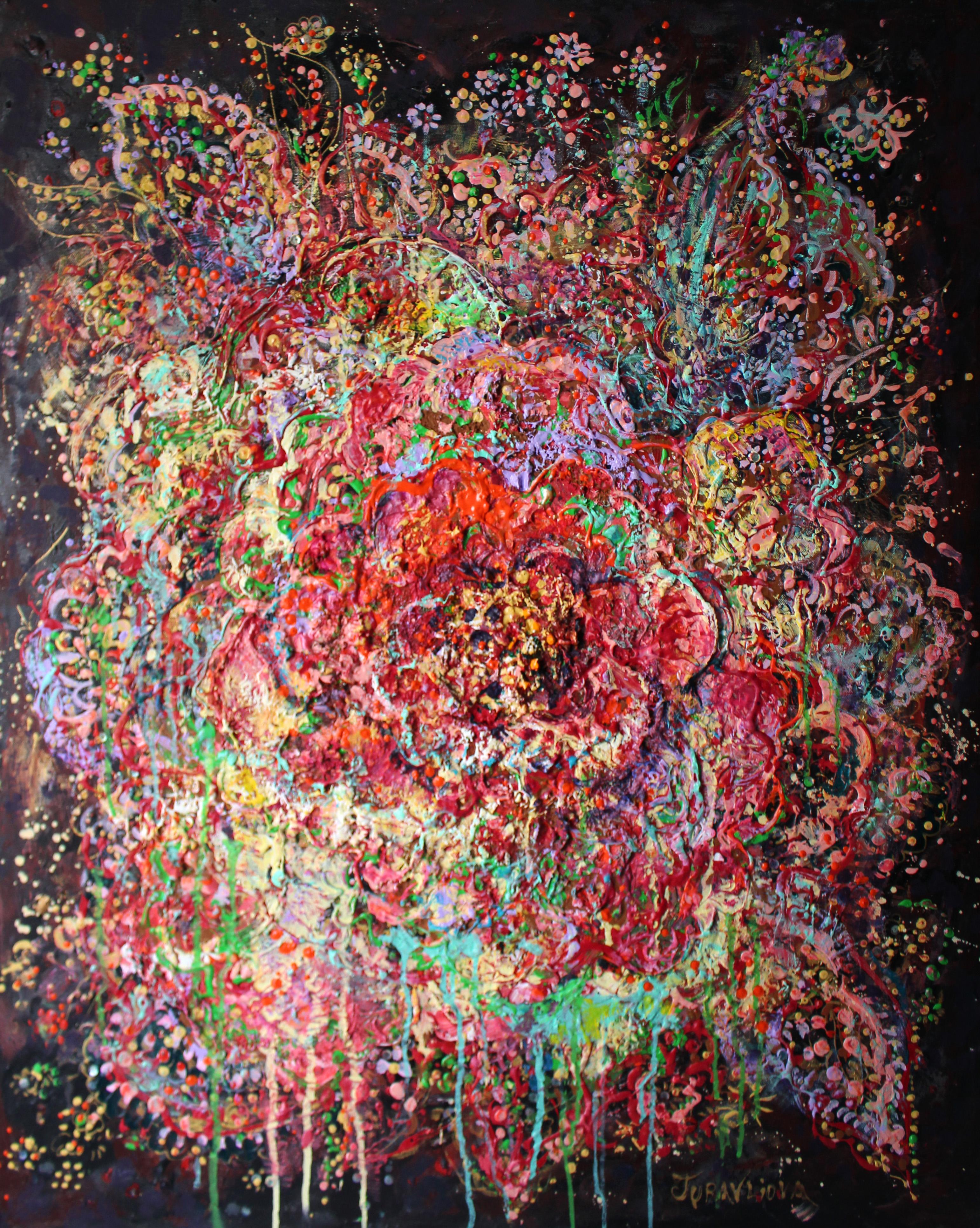 Art contemporain français de Liubov Juravliova - The Moderns - Painting de Christiane Hess 