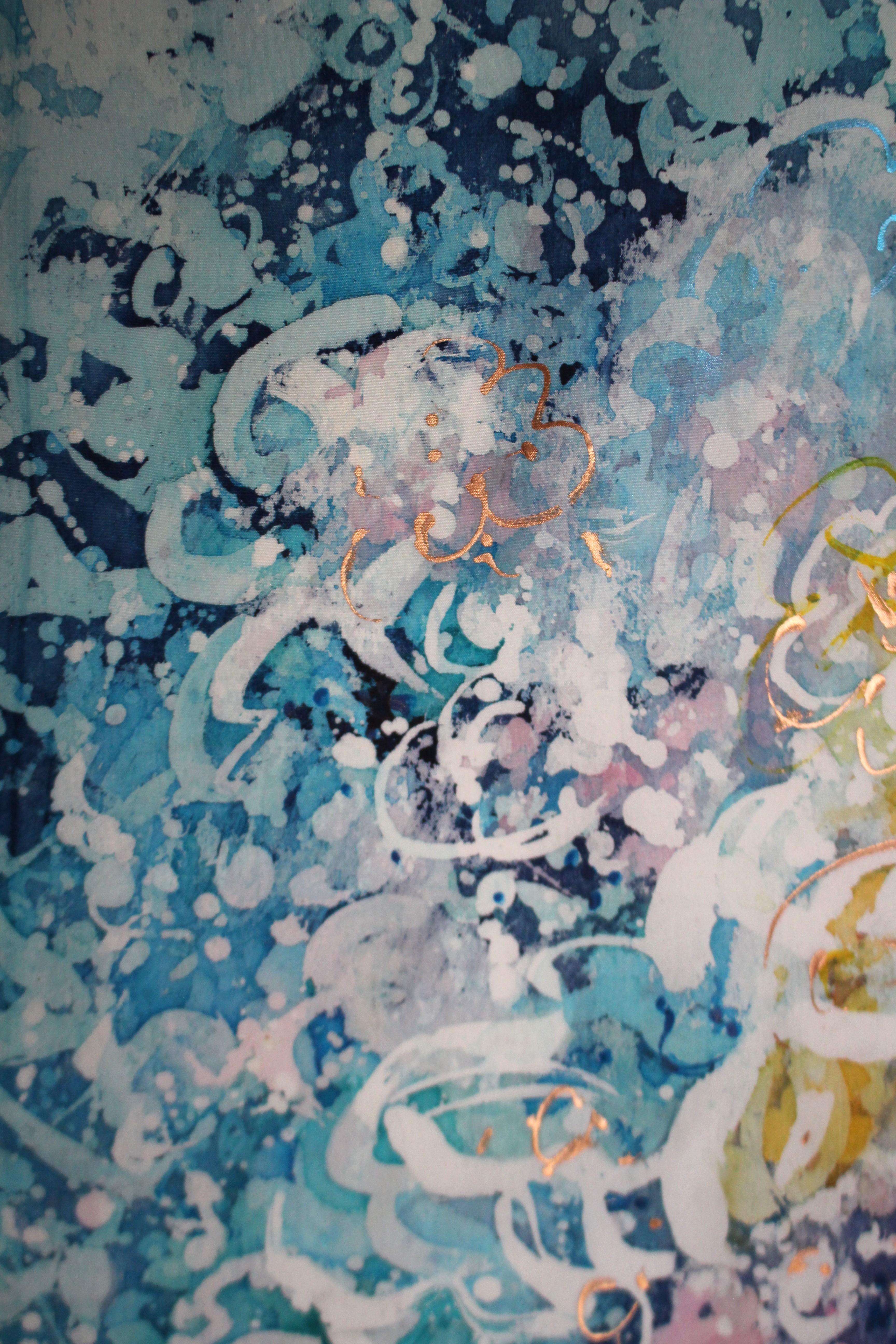 Arte contemporáneo francés de Liubov Juravliova - Les Yeux Bleus en venta 3