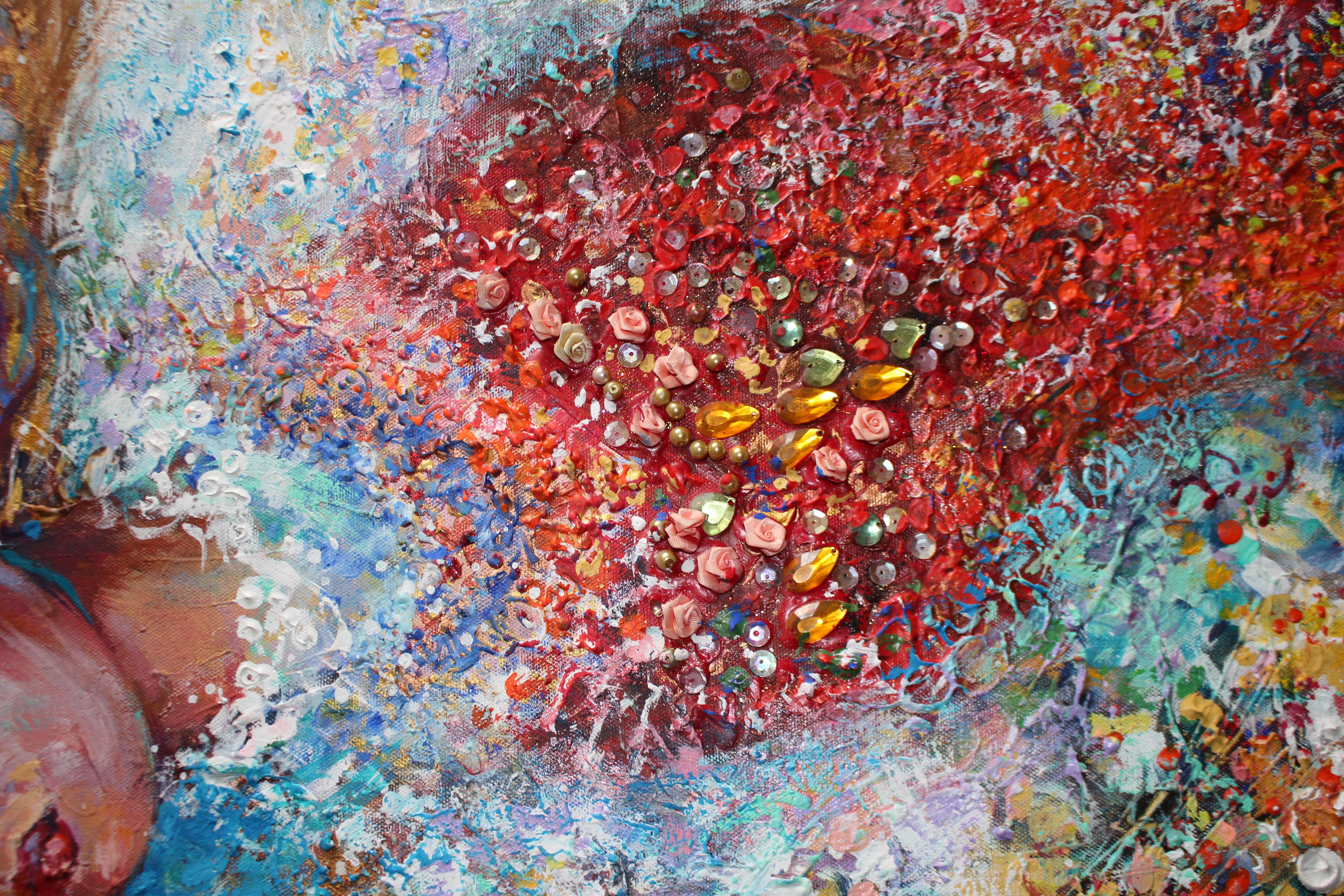 French Contemporary Art by Liubov Juravliova - Robe Fleurie For Sale 7