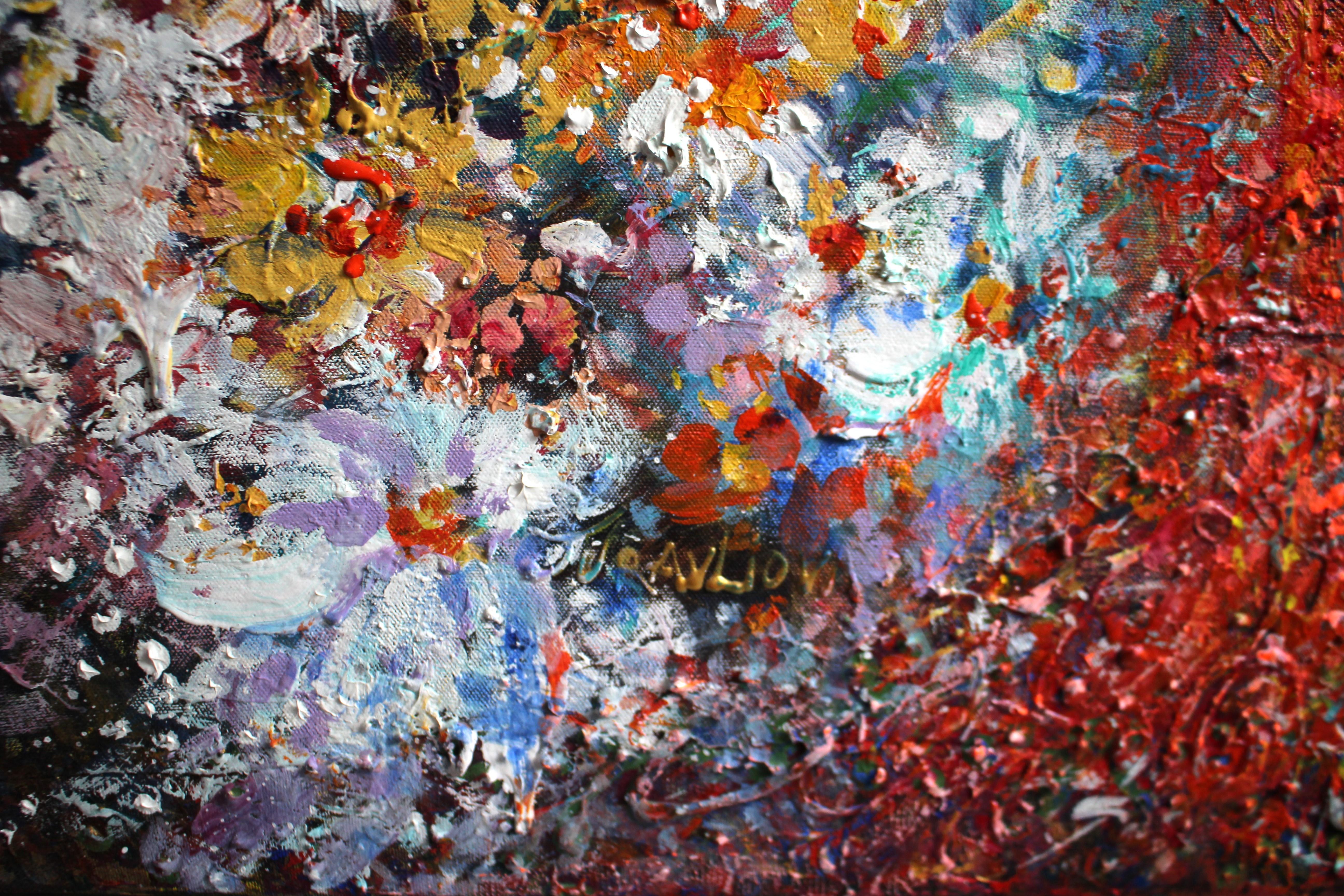 French Contemporary Art by Liubov Juravliova - Robe Fleurie For Sale 4