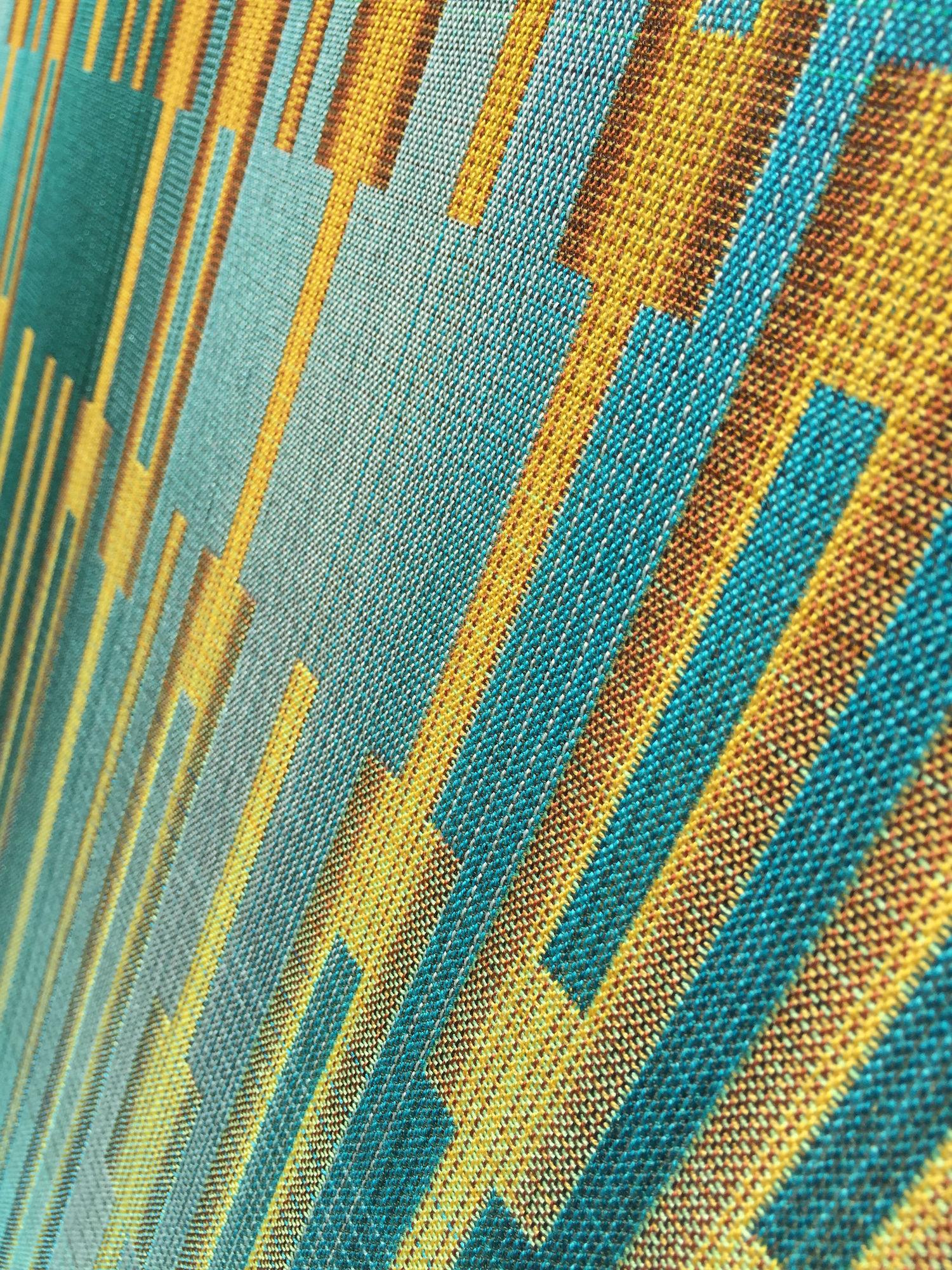 2020 V by Christiane Maurer - Textile art, geometric pattern, handwoven For Sale 7