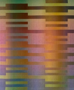 2021 II – 3 by Christiane Maurer - Textile art, line, vivid colors, handwoven