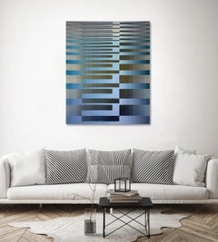 2022 I - 5, de Christiane Maurer - Arte textil, motivos geométricos, tejido a mano