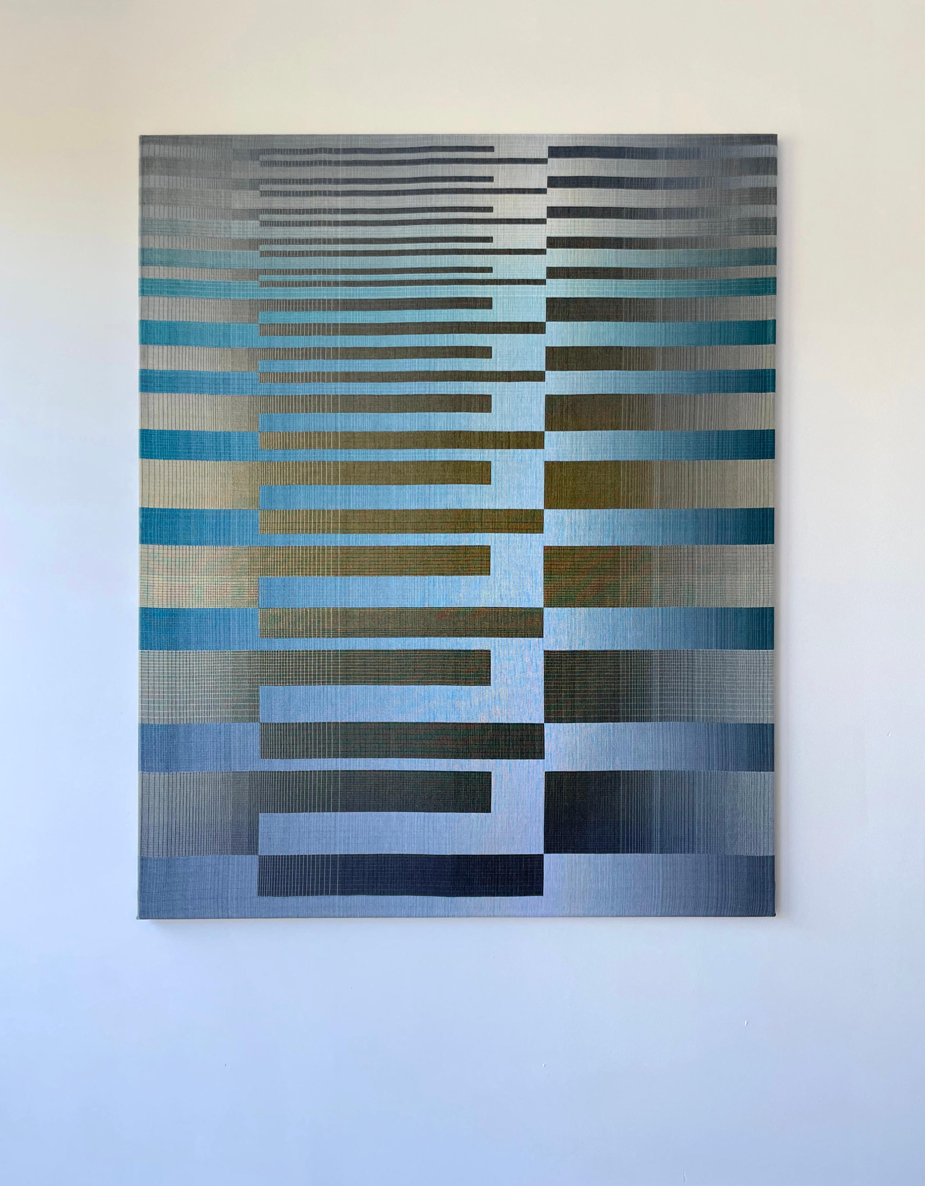 2022 I - 5 by Christiane Maurer - Fiber Art, Geometric Patterns, Handwoven