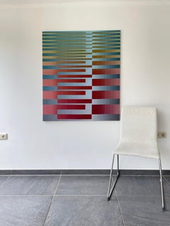 2022 I – 7 von Christiane Maurer – Textilkunst, geometrische Muster, handgewebt