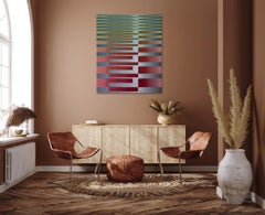 2022 I – 7 von Christiane Maurer – Textilkunst, geometrische Muster, handgewebt