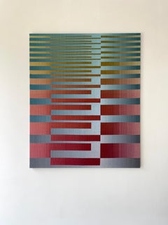 2022 I – 7 von Christiane Maurer – Textilkunst, geometrische Muster, handgewebt