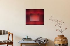 2023 I - 13 (Variazioni sul rosso) di Christiane Maurer - Arte tessile, linea, colore