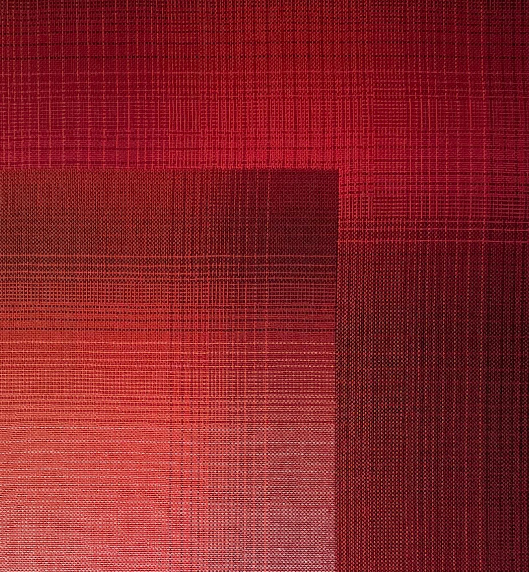2023 I - 13 (Variazioni sul rosso) di Christiane Maurer - Arte tessile, linea, colore 5