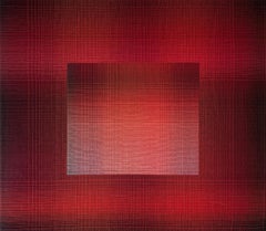 2023 I - 13 (Variazioni sul rosso) di Christiane Maurer - Arte tessile, linea, colore