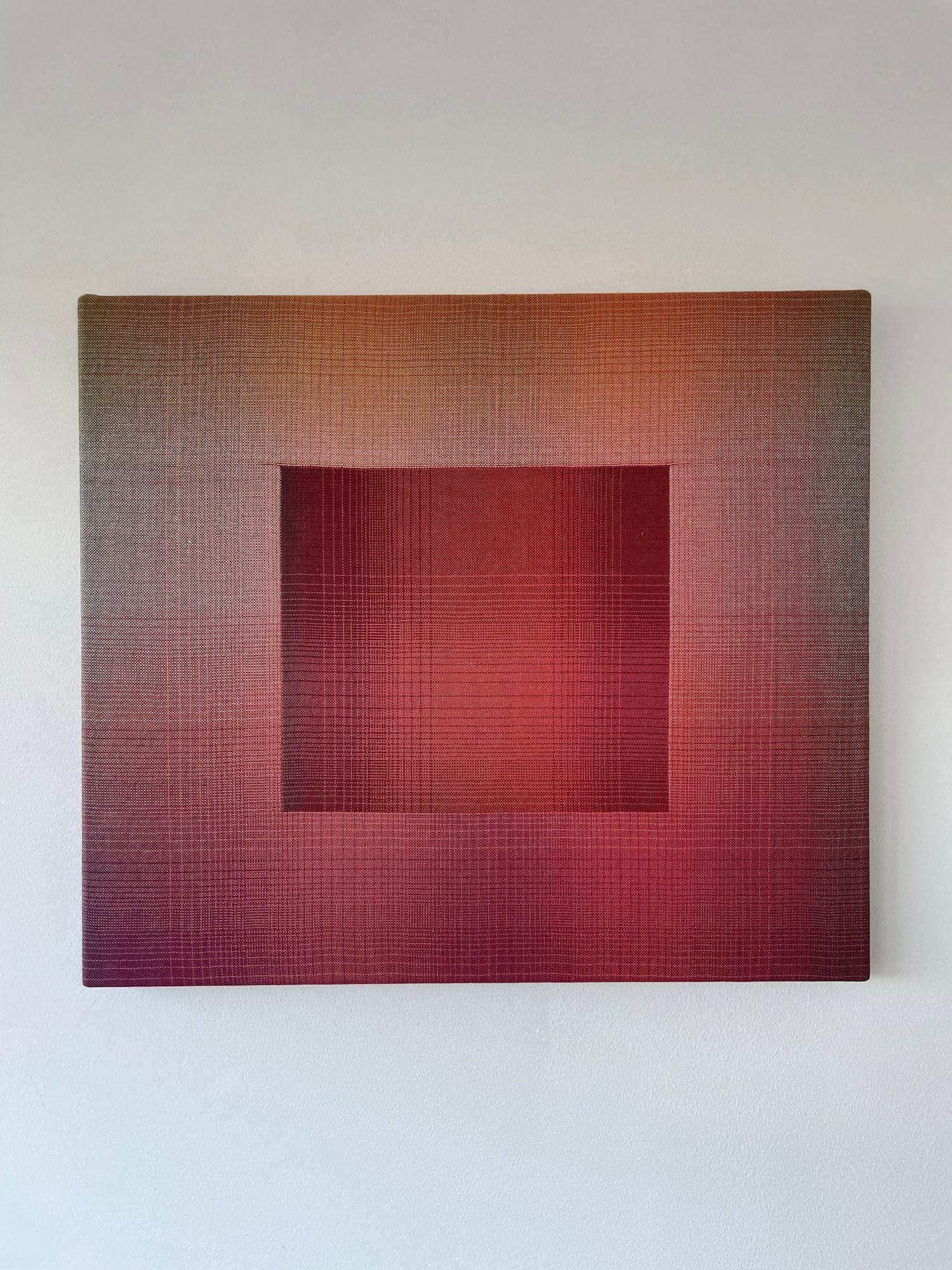 2023 I - 8 (Variazioni sul rosso) di Christiane Maurer - Arte tessile, linea, colore 2