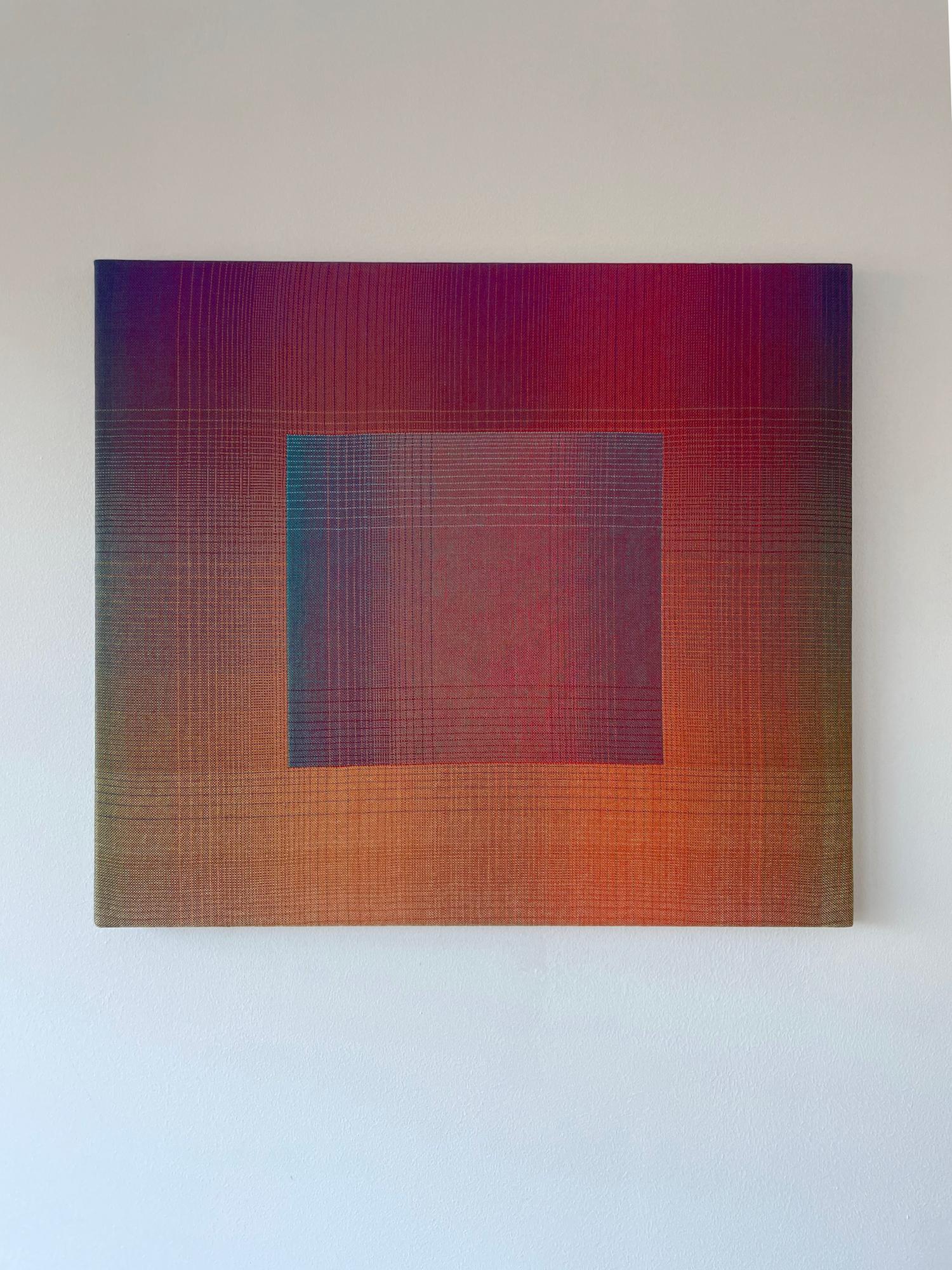 2023 I - 9 (Variazioni sul rosso) di Christiane Maurer - Arte tessile, linea, colore 2