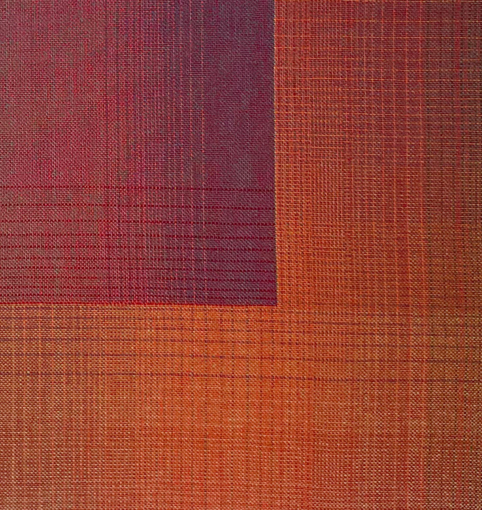 2023 I - 9 (Variazioni sul rosso) di Christiane Maurer - Arte tessile, linea, colore 4