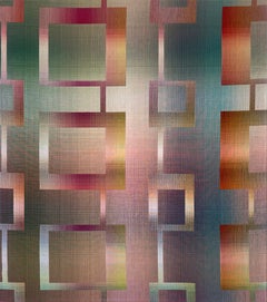 2023 II - 3 von Christiane Maurer - Textilkunst, Linie, mehrfarbig, handgewebt