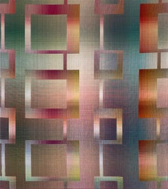2023 II – 3 by Christiane Maurer - Textile art, line, multicolour, handwoven