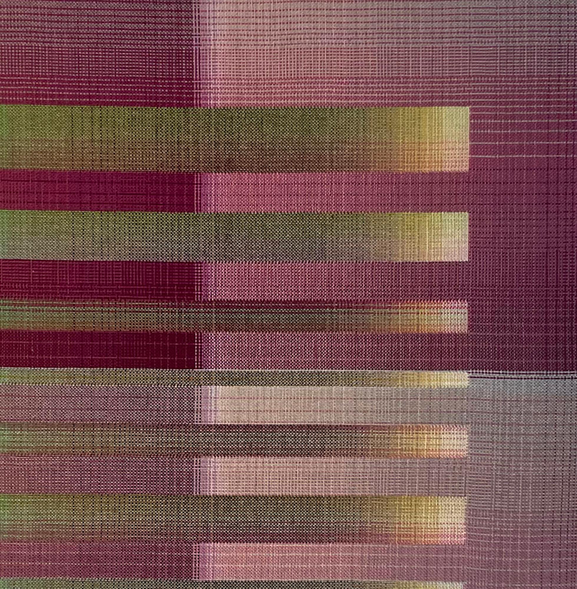 2023 III – 11 by Christiane Maurer - Textile art, hypnotic, vivid, pink tones For Sale 10