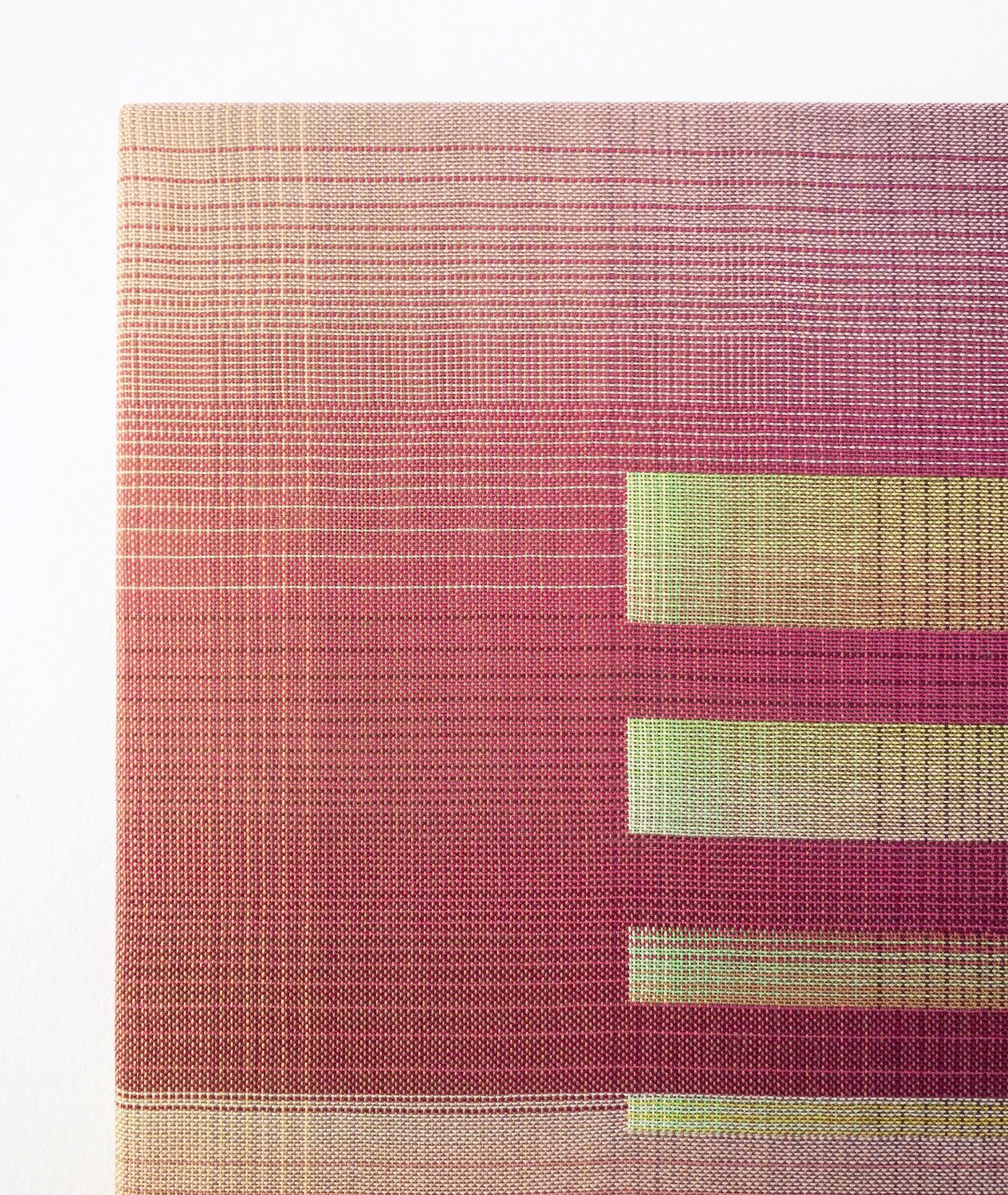 2023 III – 11 by Christiane Maurer - Textile art, hypnotic, vivid, pink tones For Sale 7