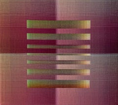 2023 III - 11 par Christiane Maurer - Art textile, hypnotique, Vivid, tons roses