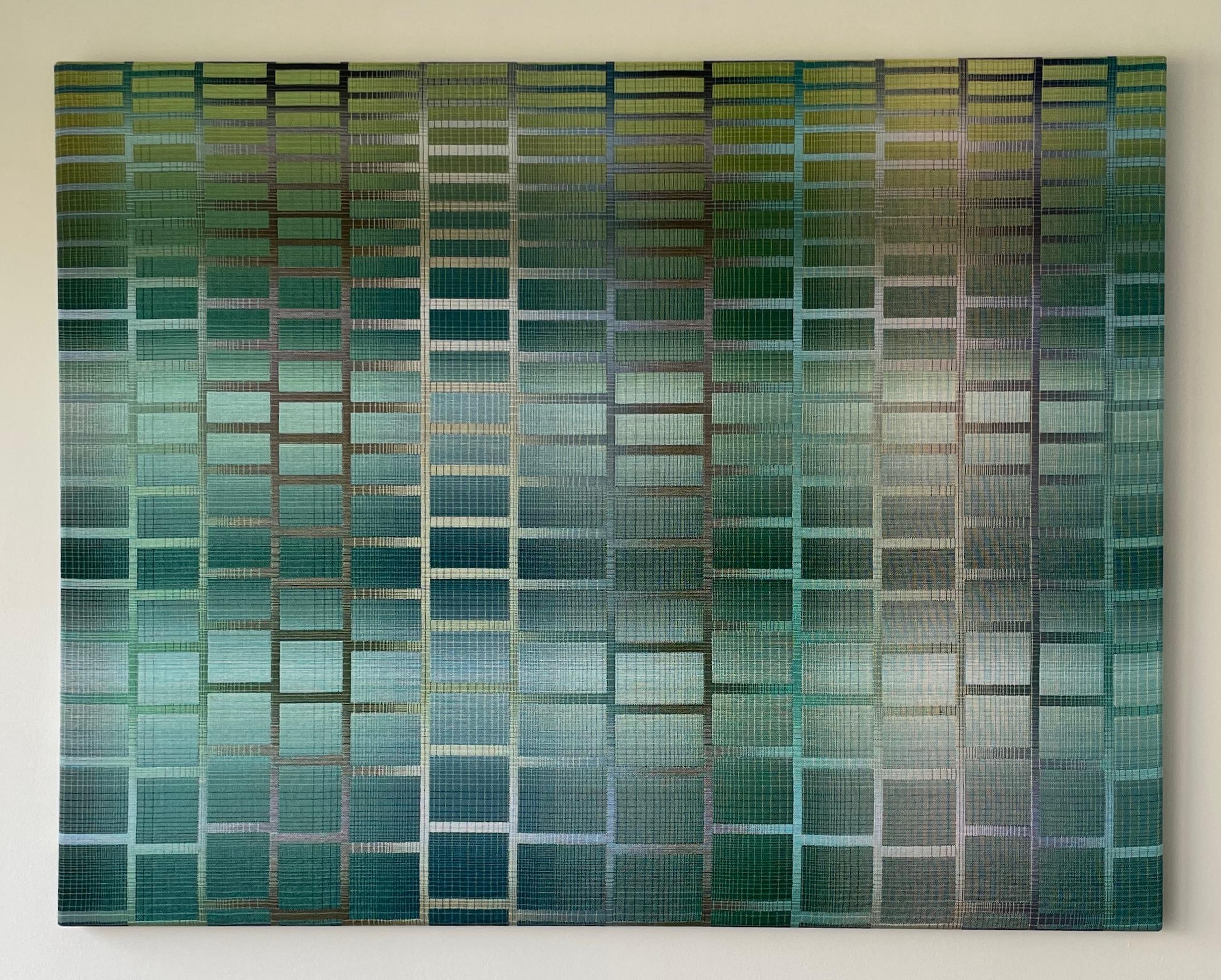 2025 I – 4 by Christiane Maurer - Fiber Art, Handwoven Geometric Wall Art