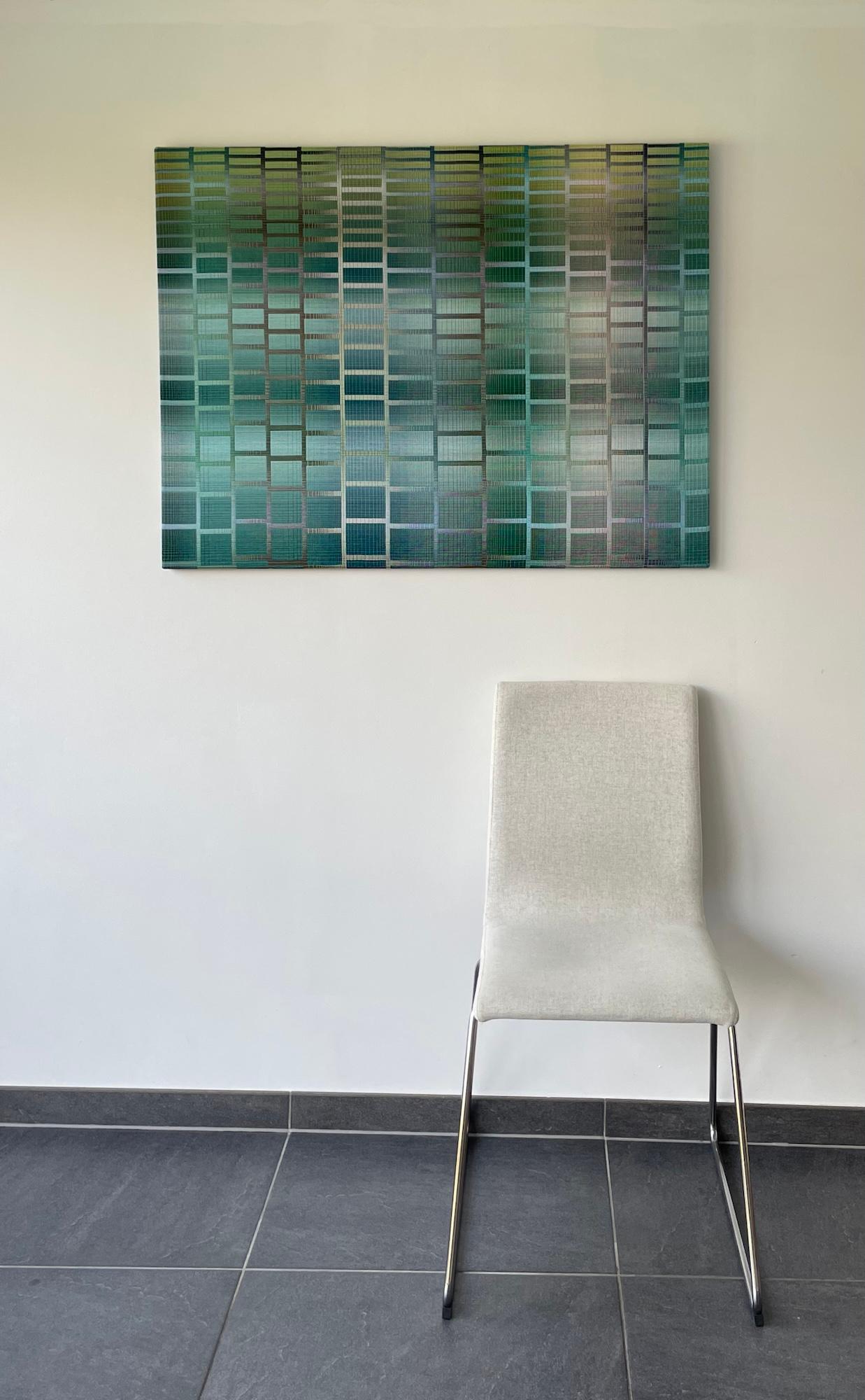 2025 I – 4 by Christiane Maurer - Textile art, geometric pattern, handwoven For Sale 3