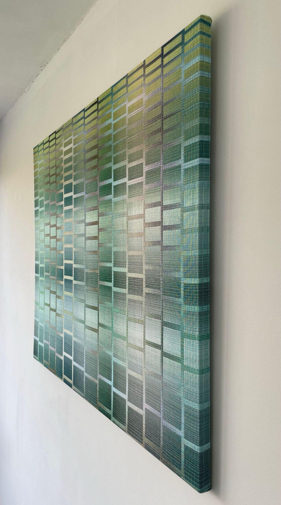 2025 I – 4 by Christiane Maurer - Textile art, geometric pattern, handwoven For Sale 6