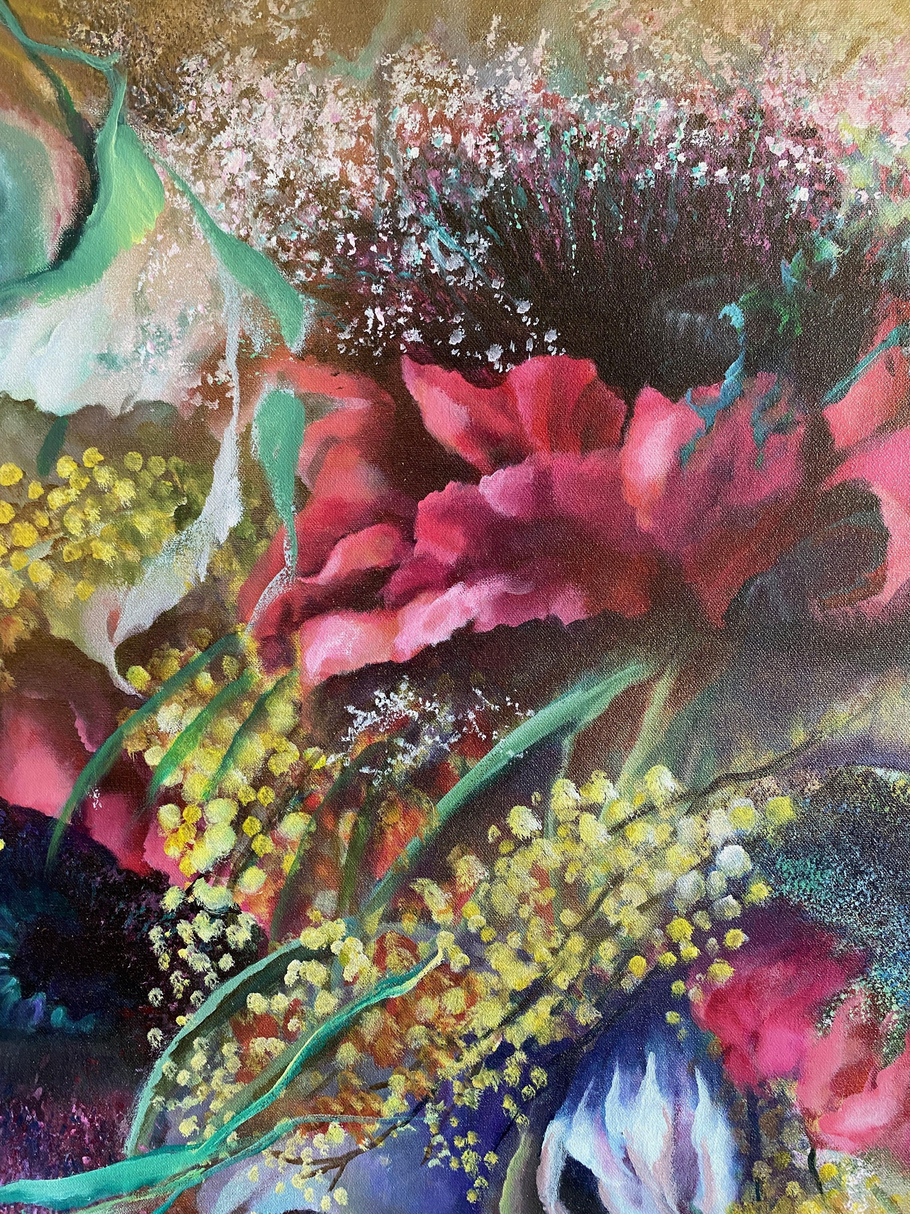 Dance de Fleurs, Gemälde, Acryl auf Leinwand (Moderne), Painting, von Christiane PapÃ©