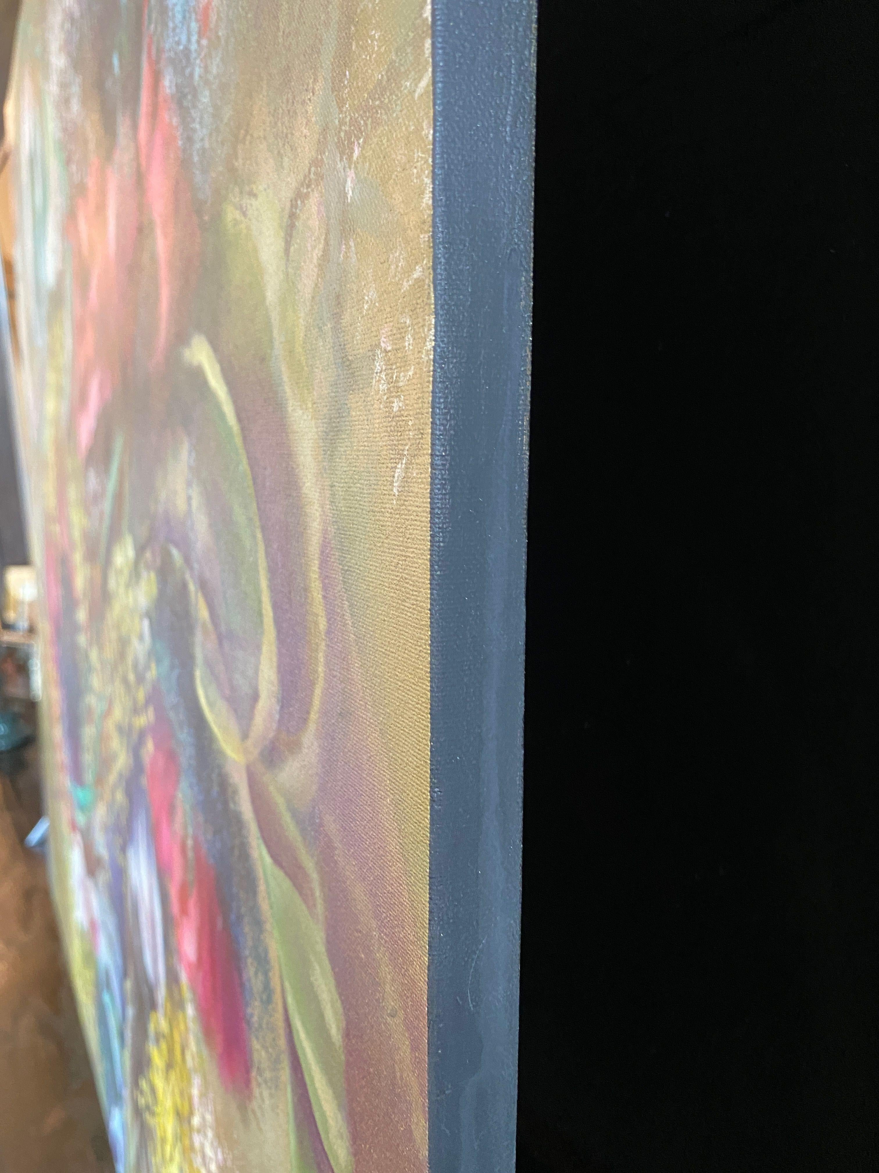 Dance de Fleurs, Gemälde, Acryl auf Leinwand im Angebot 1