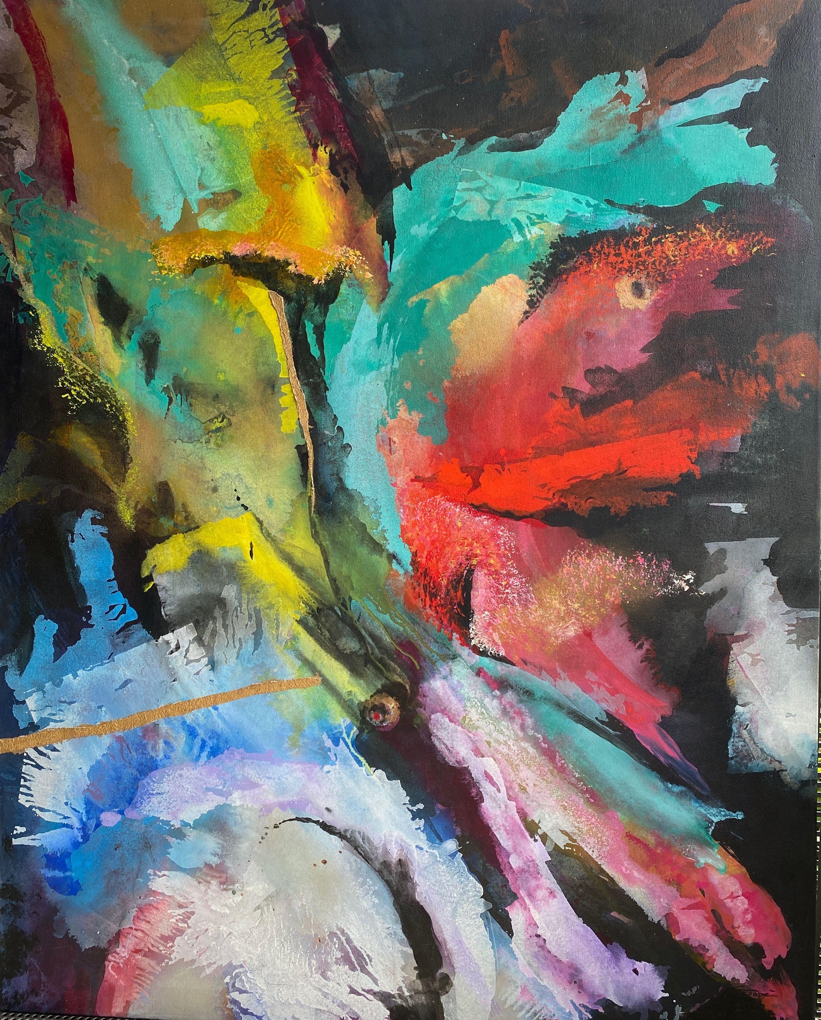Christiane Pape Abstract Painting - Summertime, Painting, Acrylic on Canvas