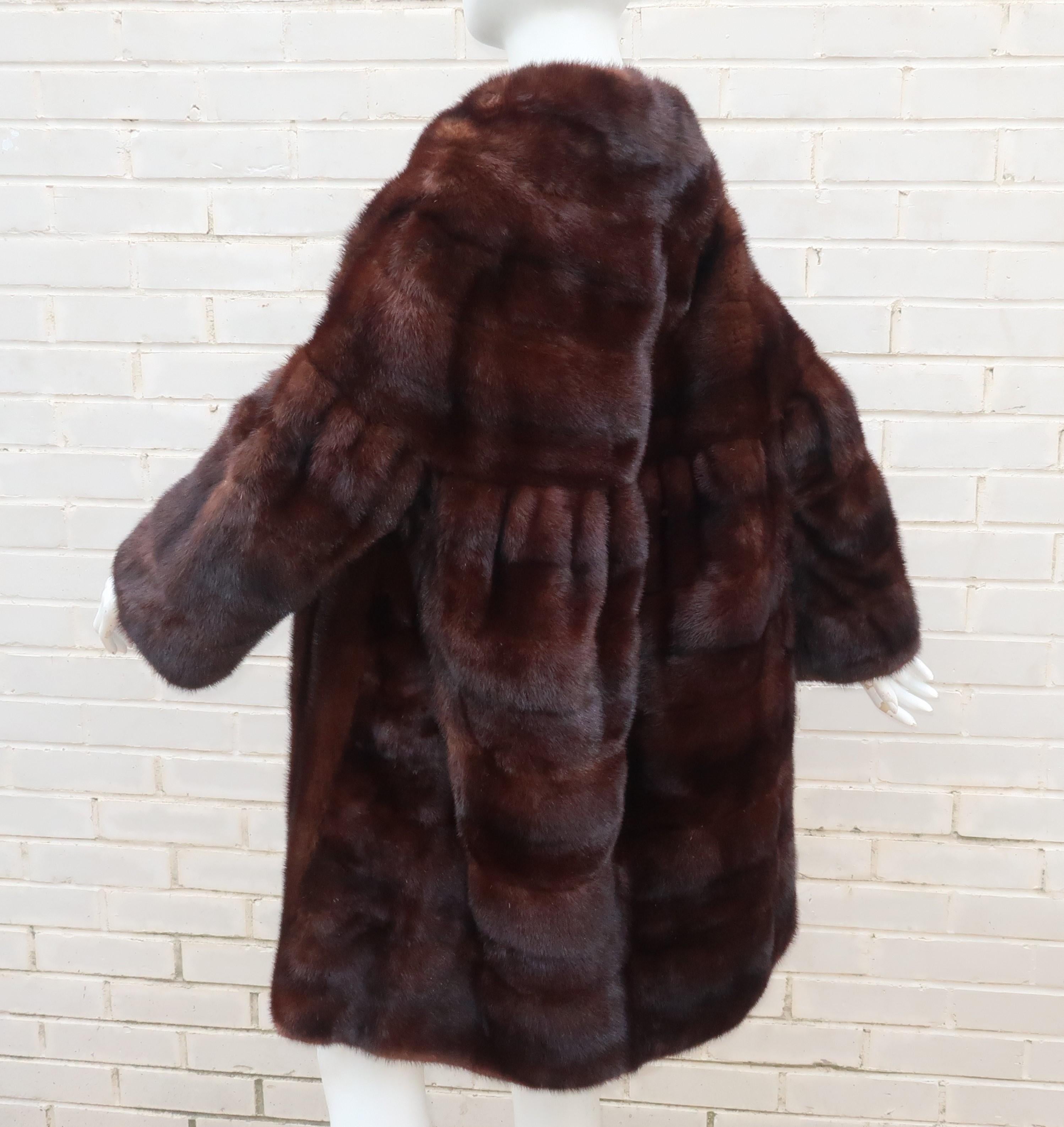 Christie Brothers New York Brown Mink Fur Coat 2