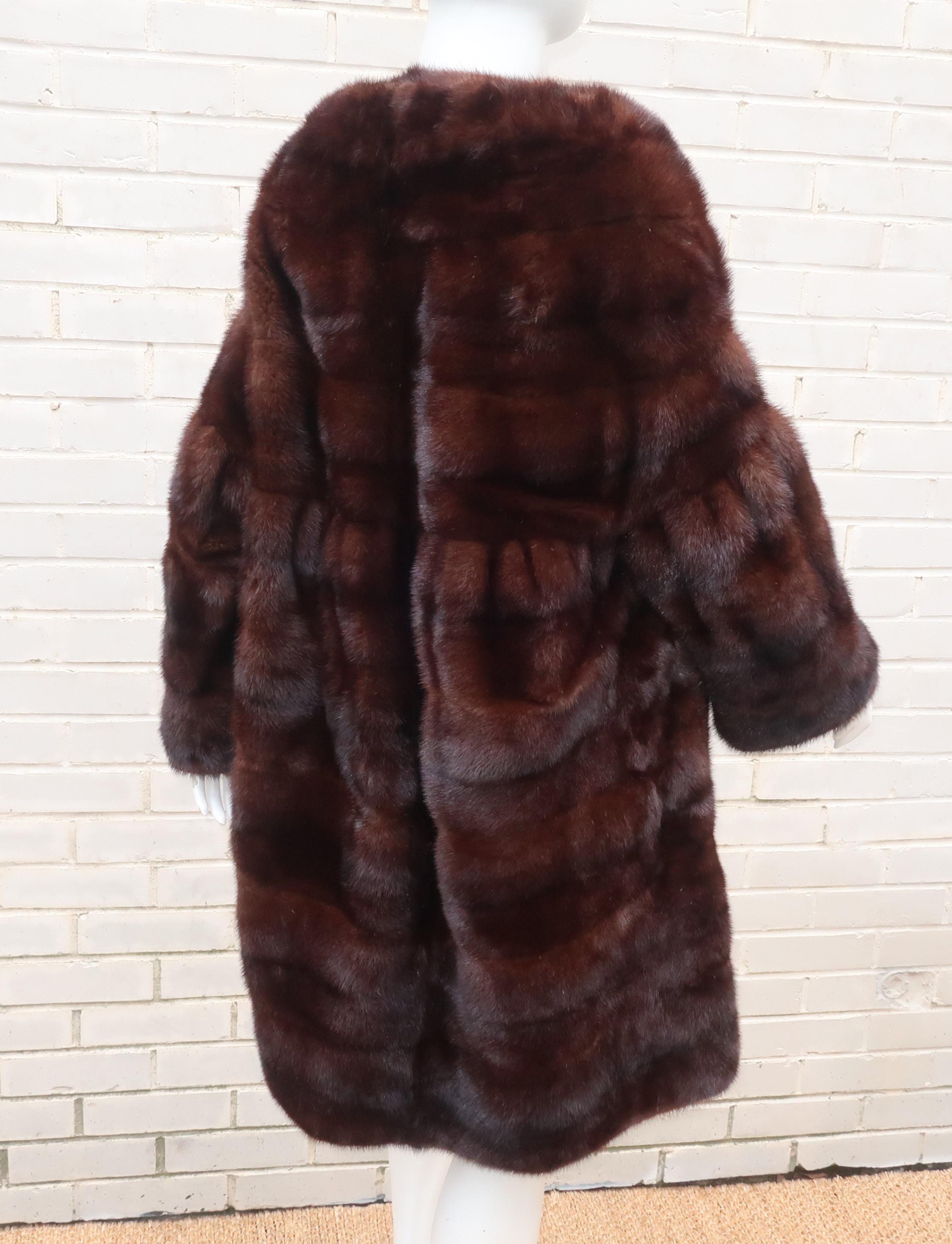 Christie Brothers New York Brown Mink Fur Coat 3