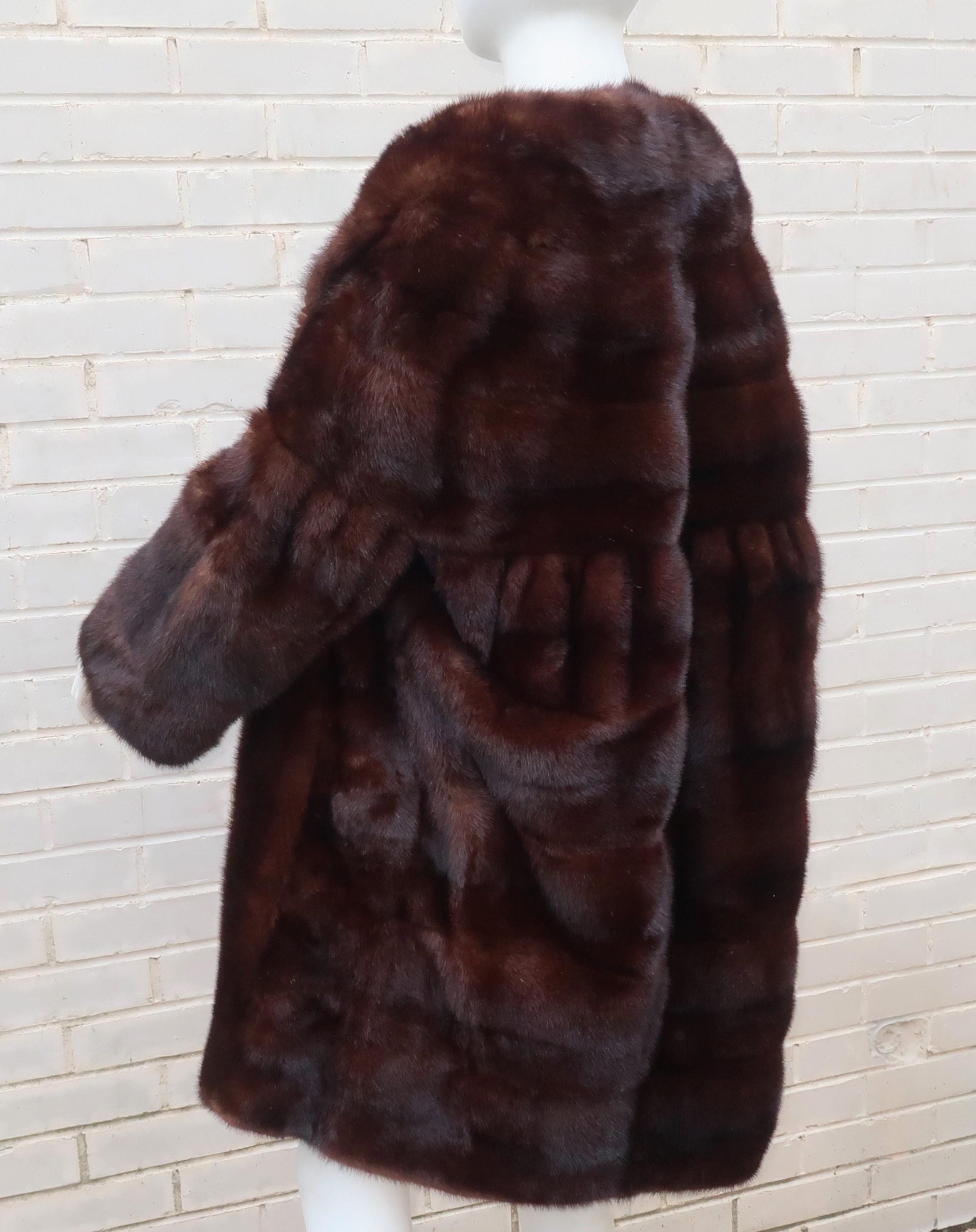 Women's Christie Brothers New York Brown Mink Fur Coat