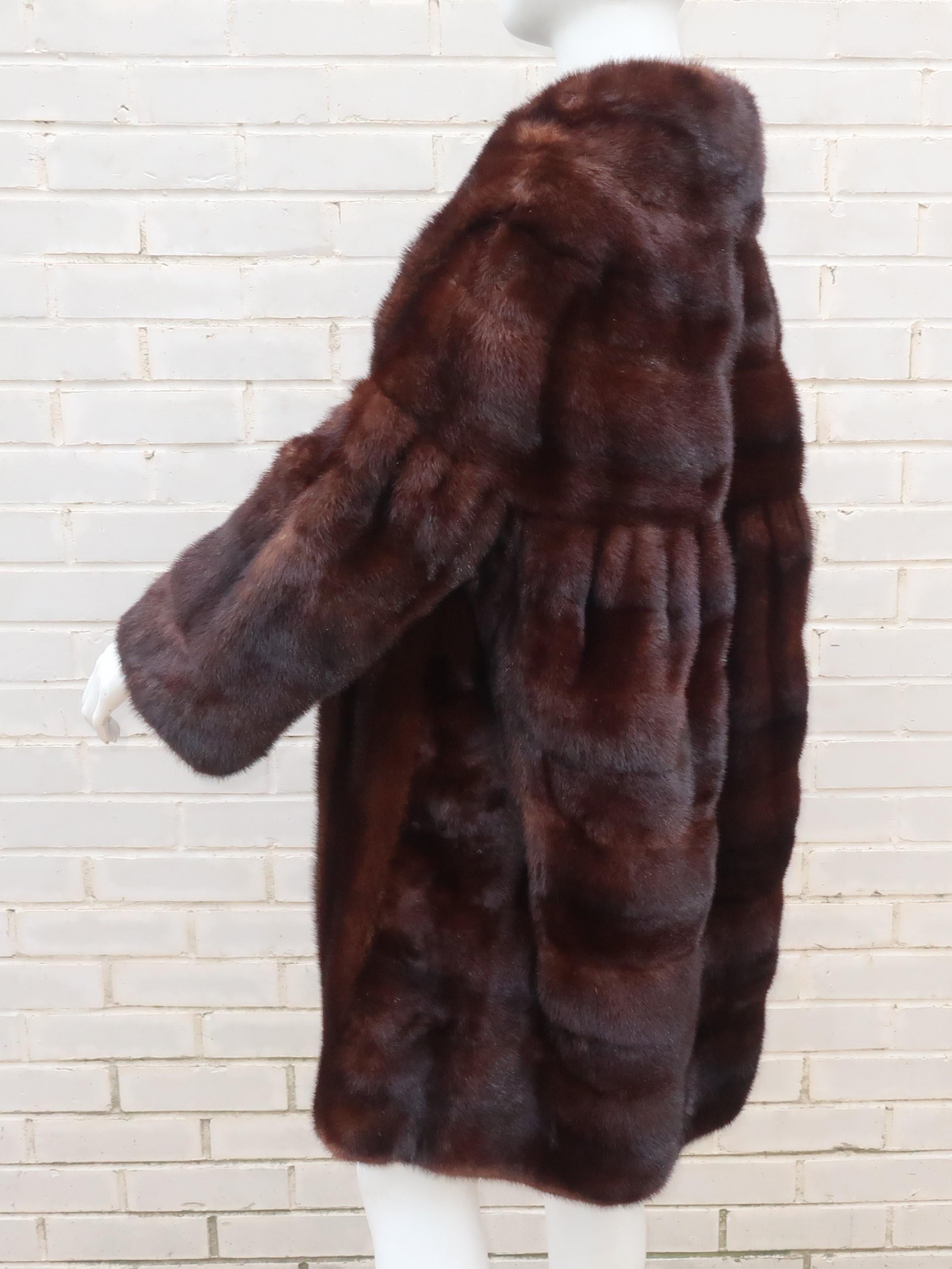 Christie Brothers New York Brown Mink Fur Coat 1