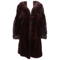 Vintage Christie Brothers New York Brown Mink Fur Coat