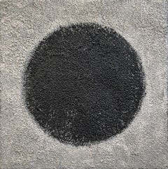 "Elements 3033" Composizione astratta a strati in tecnica mista su pannello di betulla baltica