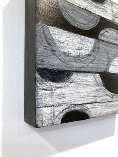 "Elementos 3036" Composición abstracta en técnica mixta por capas sobre panel de abedul báltico