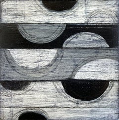 "Elements 3036" Abstract Mixed Media Layered Composition on Baltic Birch Panel