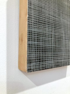 "Elements 3038" Abstract Mixed Media Layered Composition on Baltic Birch Panel