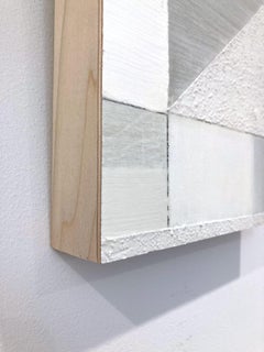 "Elementos 3069" Composición abstracta en técnica mixta por capas sobre panel de abedul báltico