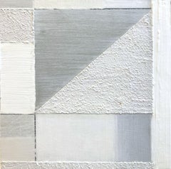 Composition abstraite en couches de médias mixtes sur panneau de bouleau baltique "Elements 3069"