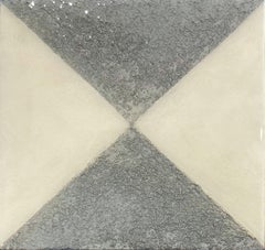 Composition abstraite en couches de médias mixtes sur panneau de bouleau baltique "Elements 3070"