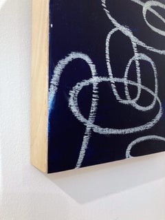 "Elements 3087" Composizione astratta a strati in tecnica mista su pannello di betulla baltica