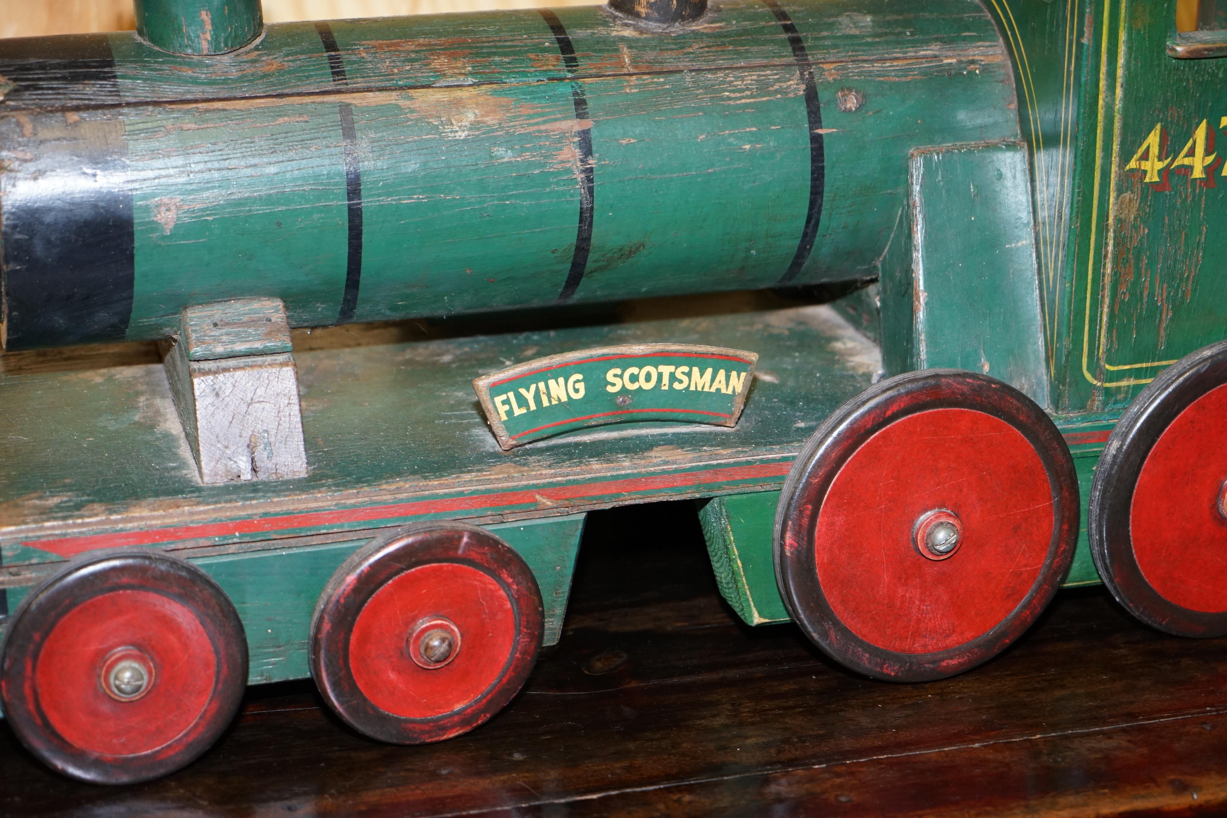 Christie's 1910 Scratch Built Child's Pull Along Flying Scotsman Lner 4472 Train For Sale 8