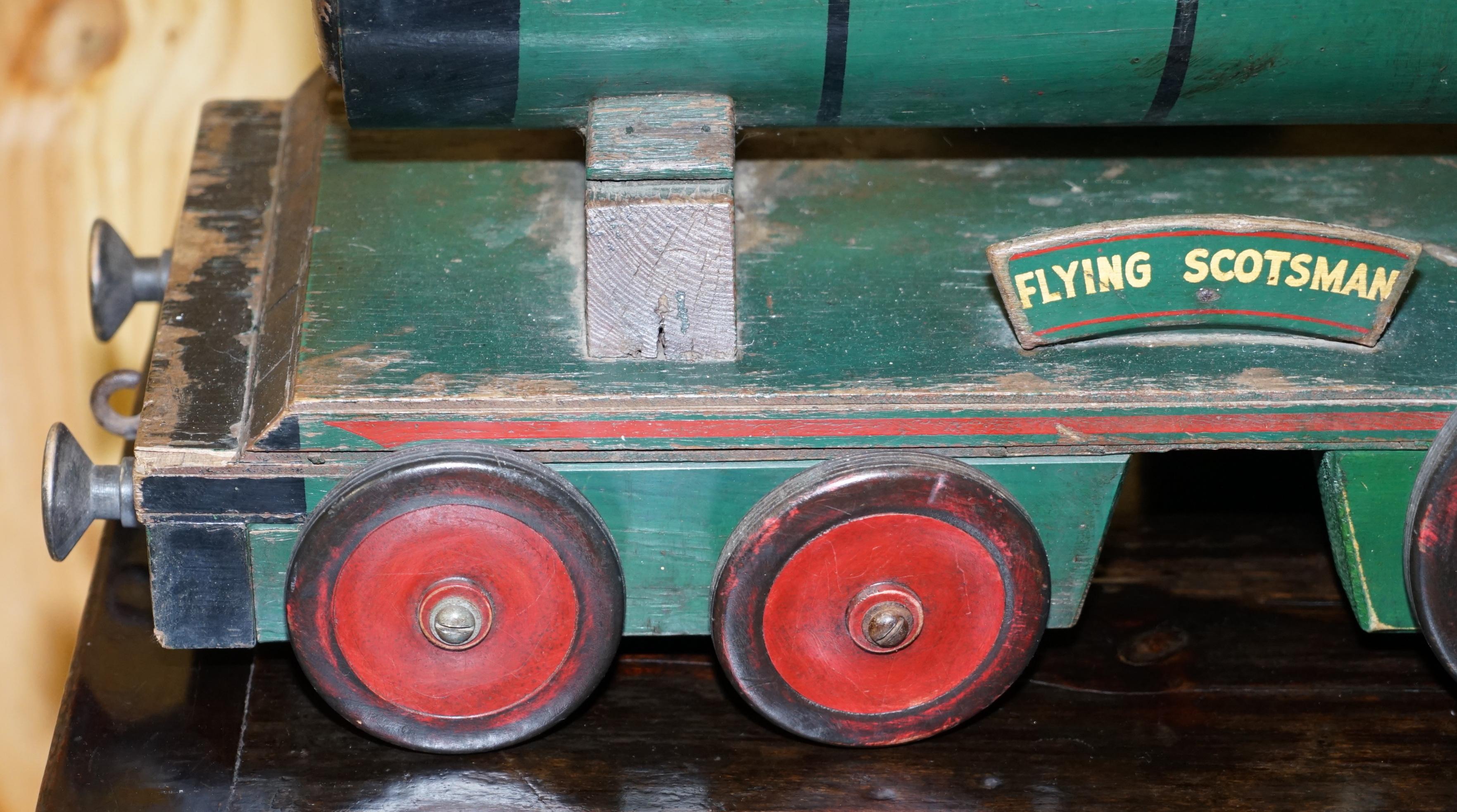 Christie's 1910 Scratch Built Child's Pull Along Flying Scotsman Lner 4472 Train For Sale 10