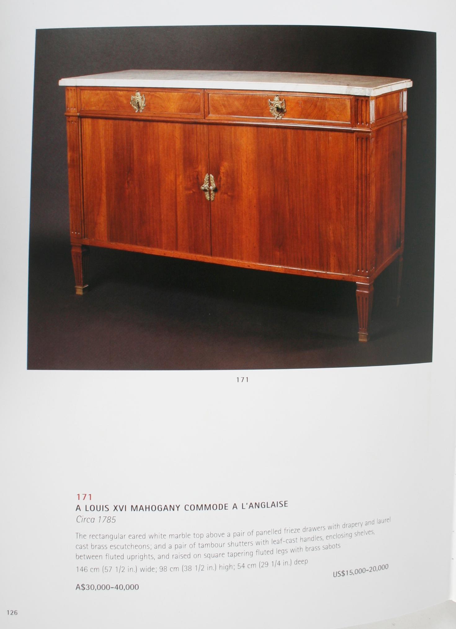 Christies avril 2002 French Furniture & Decorative Arts, a & C Fink Collections en vente 9