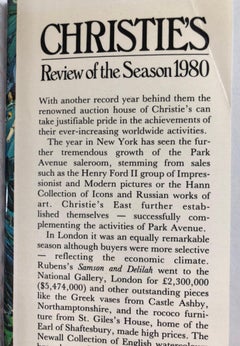 Christie's Auction House Review of the Season 1980, Studio Vista, London