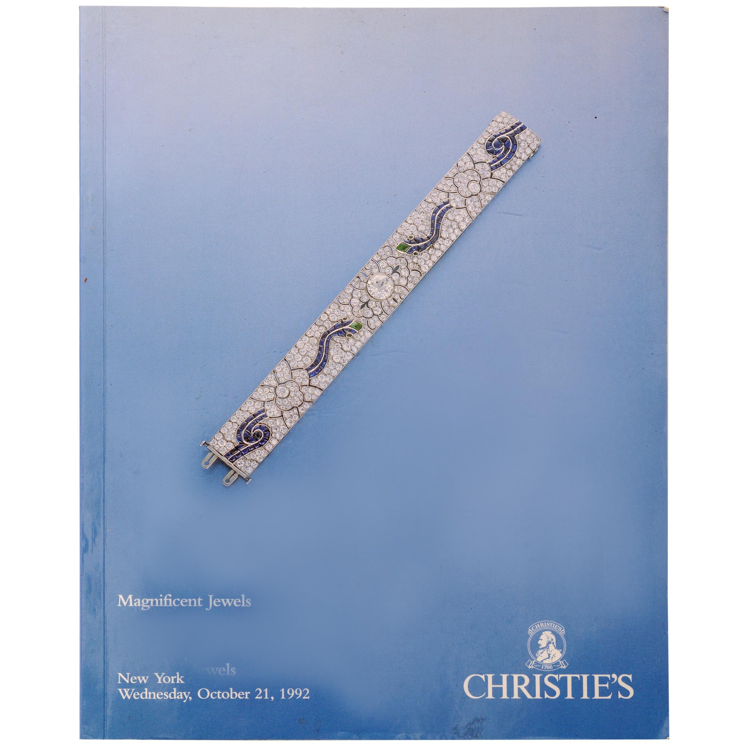 Christie's Auction New York Magnificent Jewels October 21, 1992