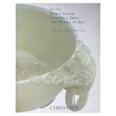 Christies Catalogue Fine Chinese Ceramics, Jades and Works of Art