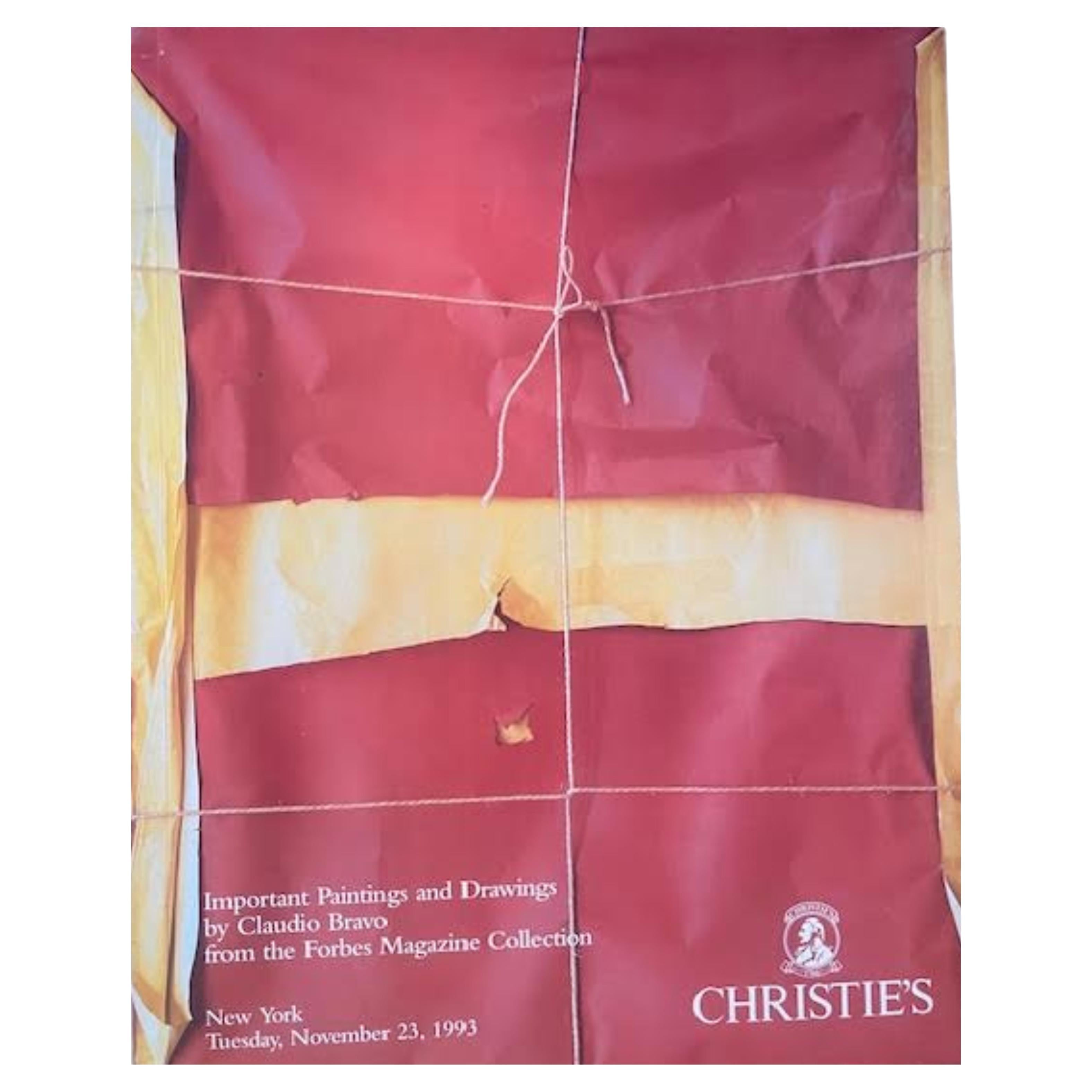 Christies Catalogue Important Paintings and Drawings by Claudio Bravo from the F For Sale
